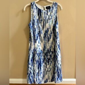 Water colored shift dress